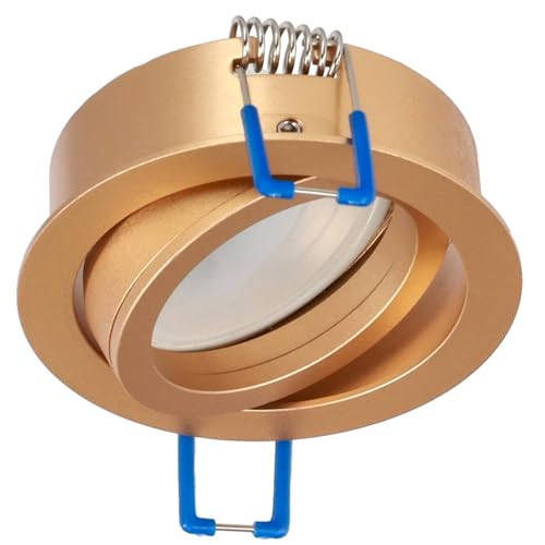 EDO Deckenspot, LED Spot, Auswechselbarer Ring für OSMIN RING Sand Light Gold Lampe, GU10 Fassung, Deckenstrahler LED, Verstellbar, Deckeneinbaustrahler, Modell - EDO777228 von EDO