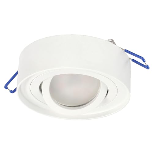 EDO Einbauleuchte Einbaustrahler SKAND 1 MINI WHITE, Deckenlampe LED rund weiß, Einbaustrahler LED aus Aluminium, LED Deckenleuchte Deckeneinbaustrahler, EDO777126 von EDO