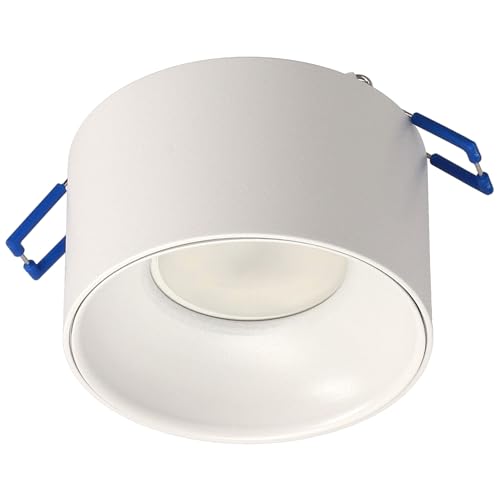 EDO Aufbaustrahler Aufbauleuchte Deckenleuchte Schwarz ZAMA White S rund GU10 Fassung 230V Strahler Deckenlampe Aufbau-lampe Downlight Aufbauspot mit Indirekte Beleuchtung Decke, EDO777454 von EDO