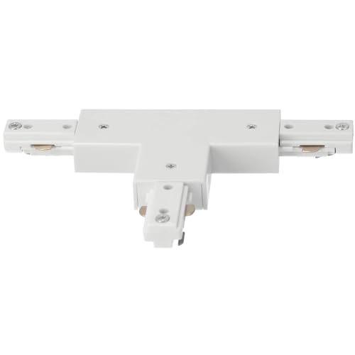 EDO Adapter T für Schiene System MEVA PRO T Connector White Beleuchtungssystem Schienenbeleuchtung Schienensystem Stromschienen-Verbinder T-Form Weiß von EDO