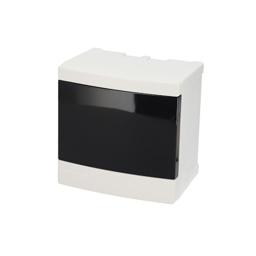 EDO Verteilerkasten Aufputz 1-Reihig für 4 Module 14 x 14 x 9,5 cm IP40 - Weißer Sicherungskasten aus ABS-Kunststoff - Stromkasten für Elektroinstallationen im Innenbereich EDO Verteilerkasten Aufputz 1-Reihig für 4 Module 14 x 14 x 9,5 cm IP40 - Weißer Sicherungskasten aus ABS-Kunststoff - Stromkasten für Elektroinstallationen im Innenbereich von EDO