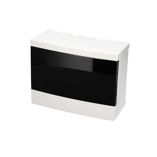 EDO Verteilerkasten Aufputz 1-Reihig für 8 Module 17 x 22 x 9,5 cm IP40 - Weißer Sicherungskasten aus ABS-Kunststoff - Stromkasten für Elektroinstallationen im Innenbereich EDO Verteilerkasten Aufputz 1-Reihig für 8 Module 17 x 22 x 9,5 cm IP40 - Weißer Sicherungskasten aus ABS-Kunststoff - Stromkasten für Elektroinstallationen im Innenbereich von EDO