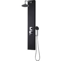 Houka Hydromassage-Duschsäule mit Armatur, schwarz ROUSSEAU Houka Hydromassage-Duschsäule mit Armatur, schwarz ROUSSEAU von EDOUARD ROUSSEAU