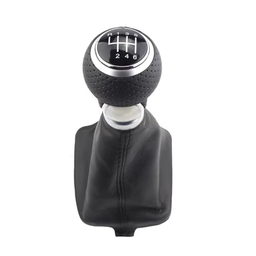 EDPOAQC Kompatibel Mit A3 8P 2003 2004 2005 2006 2007 2008 2009 2010 2011 2012 5 6-Gang-Schalthebel-Schaltknauf-Schaltstift Mit Gamasche(5 speed) von EDPOAQC