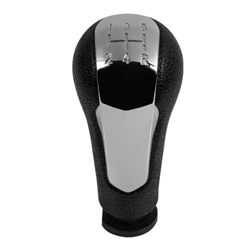 EDPOAQC Kompatibel Mit Chevrolet Für Spark 2011 2012 2013 2014 2015 2016 5-Gang-Schaltknauf Schalthebelmanschettenabdeckung Auto-Styling-Zubehör(Chrome gearknob) von EDPOAQC