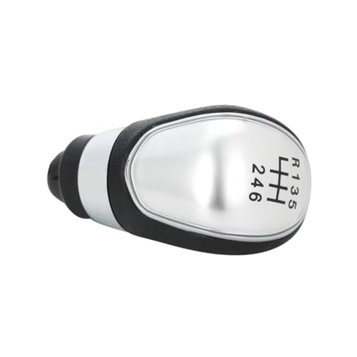 EDPOAQC Kompatibel Mit Ford Für Kuga Für C-Max FL 2008 2009 2010 2011 2012 2013 Auto 5 6-Gang-Schaltknauf Schalthebelgriff(Silver 6 thread) von EDPOAQC