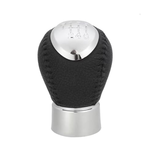 EDPOAQC Kompatibel Mit Mazda 323 323F BJ MPV Für PREMACY CP 1998 1999 2000 2001 2002 2003 2004 2005 2006 5 6-Gang-MT-Schaltknauf(Black Stitch 6-Speed) von EDPOAQC