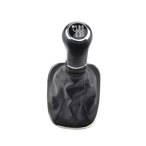 EDPOAQC Kompatibel Mit Opel Für Corsa D 2006 2007 2008 2009 2010 2011 2012 2013 2014 5 6-Gang-Schaltknauf Schaltmanschette(6 Speed-Hand) von EDPOAQC