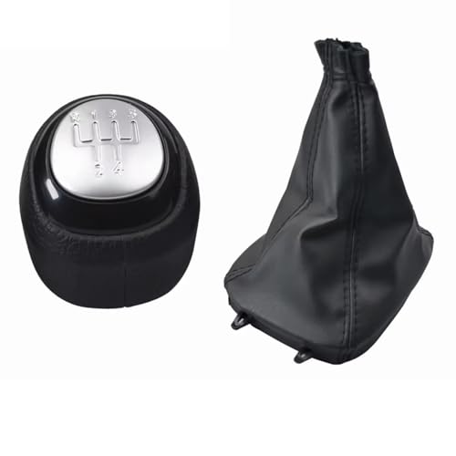 EDPOAQC Kompatibel Mit SAAB 9-3 SS 2003 2004 2005 2006 2007 2008 2009 2010 2011 2012 5 6-Gang-Schaltknaufmanschette OEM: 55566207 55353898(R12345 Set) von EDPOAQC
