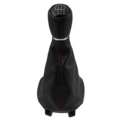 EDPOAQC Kompatibel Mit Seat Für Leon 1MK1 Für Toledo II MK2 1998 1999 2000 2001 2002 2003 2004 2005 2006 5 6-Gang-Schaltknauf Mit Gamaschenmanschette(B0292) von EDPOAQC