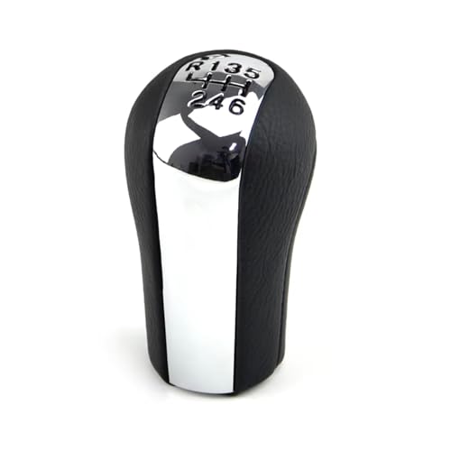 EDPOAQC Kompatibel Mit Toyota Für Aygo Für Verso 2002 2003 2004 2005 2006 2007 2008 2009 2010 2011 2012 2013 2014 5 6-Gang-Schaltknauf(6 Speed Bright Silver) von EDPOAQC