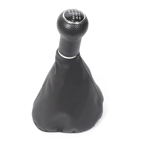 EDPOAQC Kompatibel Mit VW Für Caddy Für Polo Schrägheck 6N2 1997 1998 1999 2000 2001 2002 5 6-Gang-Schaltgetriebe Schaltknauf Mit Kofferraumabdeckung(A-6 Speed) von EDPOAQC