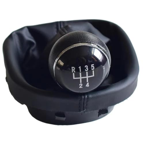EDPOAQC Kompatibel Mit VW Für Caddy MK2 2004 2005 2006 2007 2008 2009 5 6-Gang-Schaltgetriebe Schaltknauf Mit Kofferraumabdeckung Autoteile(Six speed) von EDPOAQC
