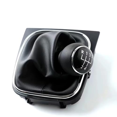 EDPOAQC Kompatibel Mit VW Für Rabbit Für Golf 5 Für Jetta MK5 2004 2005 2006 2007 2008 2009 2010 5 6-Gang-Schalthebelknopf Mit Kofferraum(6 Speed Suit) von EDPOAQC