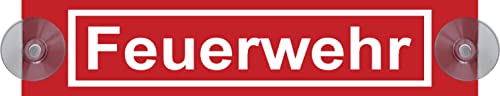 JAGDSCHUTZ LANDWIRTSCHAFT FORSTBETRIEB WUNSCHTEXT Schild Saugnapf Auto Aufkleber (Alu Verbund mit SAUGNÄPFEN, Motiv: Feuerwehr) von EDS-Werbemedien