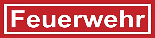 JAGDSCHUTZ LANDWIRTSCHAFT FORSTBETRIEB WUNSCHTEXT Schild Saugnapf Auto Aufkleber (Aufkleber, Motiv: Feuerwehr) von EDS-Werbemedien