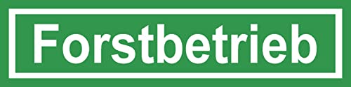 JAGDSCHUTZ LANDWIRTSCHAFT FORSTBETRIEB WUNSCHTEXT Schild Saugnapf Auto Aufkleber (Aufkleber, Motiv: Forstbetrieb) von EDS-Werbemedien
