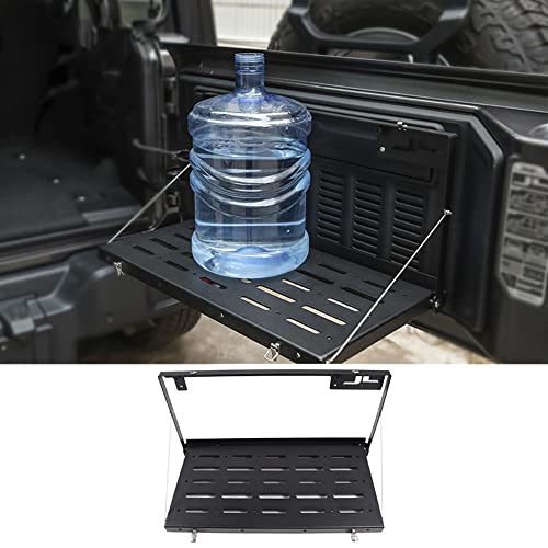 EDSARS Heckklappentisch Hintertür Faltbares Regal Faltbares Lagerregal Teile Zubehör für Jeep Wrangler JL 2018 2019 2020 2021 2022 2023 von EDSARS