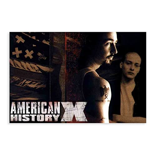 EDSC Classic Movie American History X Poster Leinwand Poster Schlafzimmer Dekor Sport Landschaft Büro Zimmer Dekor Geschenk Rahmen: 40 x 60 cm von EDSC