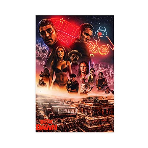 EDSC Classic Movie From Dusk Till Dawn Leinwandposter Wandkunst Dekor Druck Bild Gemälde für Wohnzimmer Schlafzimmer Dekoration Rahmen: 30 x 45 cm von EDSC