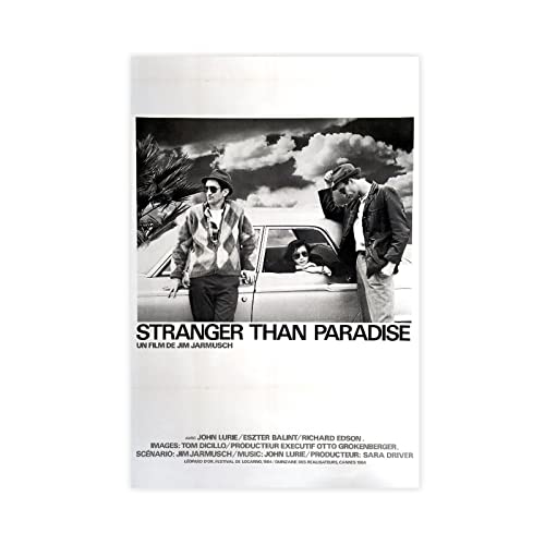 EDSC Classic Movie Stranger Than Paradise Vintage Poster Leinwand Poster Schlafzimmer Dekor Sport Landschaft Büro Zimmer Dekor Geschenk Rahmen: 30 x 45 cm von EDSC