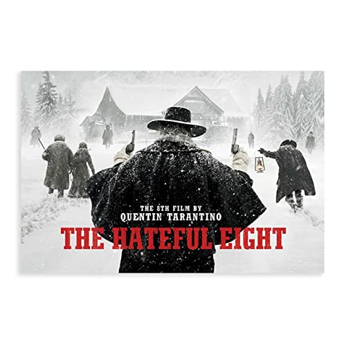 EDSC Filmposter "The Hateful Eight" (2015), Leinwand, Poster, Schlafzimmer, Dekoration, Sport, Landschaft, Büro, Raumdekoration, Geschenk, ungerahmt: 60 x 90 cm von EDSC