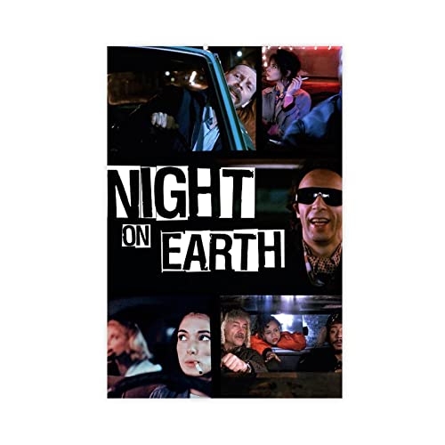 Klassisches Filmposter "Night on Earth", Leinwand, Poster, Schlafzimmer, Dekoration, Sport, Landschaft, Büro, Raumdekoration, Geschenkrahmen: 50 x 75 cm von EDSC