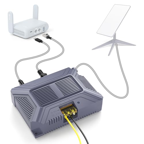 EDUP HOME Starlink PoE-Injektor mit USB- und Typ-C-Ausgangsleistung – 180 W Gigabit PoE-Injektor, kompatibel mit Starlink Gen 2 Dish 5-in-1 Umwandlungskit mit SPX-Kabeladapter und Konverter, DC 9–36 V von EDUP HOME