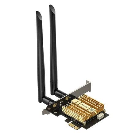 PCI-E WiFi 6E AX210 PCIE und Bluetooth 5.2 Tri-Band up to 5400Mbps 160MHz Ultra Low Latenz OFDMA, MU-MIMO, Sup Wind 11/10 von EDUP