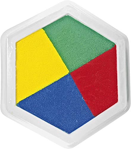 EDUPLAY 220-007 Riesenstempelkissen, Multicolor, 6 Farben, Mehrfarbig (1 Stück) von EDUPLAY