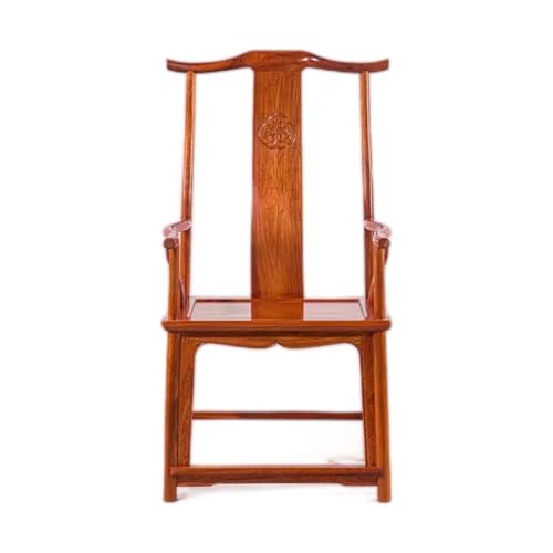 EDWAL Lounge-Sessel Chinesischer Retro-Sessel, ergonomisch geformte Rückenlehne, Massivholz-Home-Office-Stuhl, 23-Zoll-Teestuhl Schlafzimmerstuhl von EDWAL
