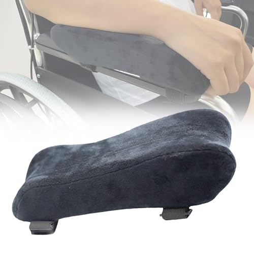 Ältere Rollstuhl Armlehne Pad für Mobility Roller Ellenbogen Kissen Tray Weiches Kissen Memory Foam Arm Stabilisator Zubehör, 1 PCS von EDWERD