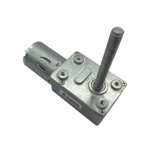 4632-370 12V Volt DC WormBringsmart Untersetzungsgetriebe, M6-Schraube, Schaftlänge 50 mm, Schneckengetriebemotoren, umgekehrter Untersetzungsmotor 4632-370(Package A,6RPM_6V) von EDXFICDQ