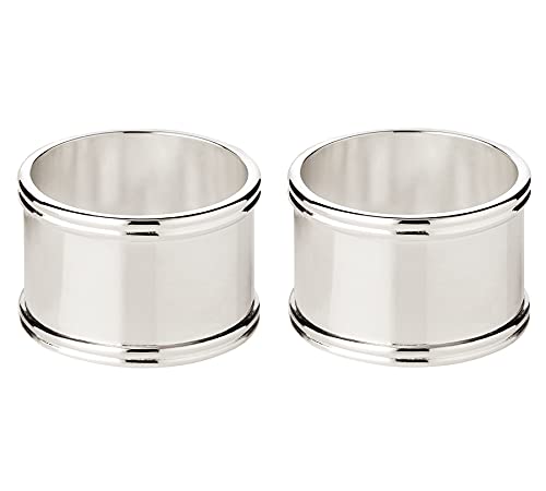 EDZARD 2er Set Serviettenring Madrid, rund, edel versilbert, Durchmesser 4 cm EDZARD 2er Set Serviettenring Madrid, rund, edel versilbert, Durchmesser 4 cm von EDZARD