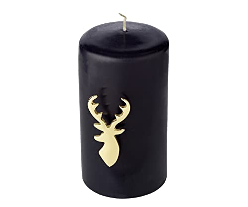 EDZARD 4er-Set Kerzenpin Risa (Höhe 7 cm), Kerzenstecker in goldfarben, Aluminium von EDZARD