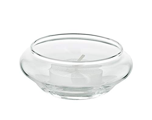 EDZARD 6 Stück Schwimm-Teelichthalter Iris, Durchmesser 8 cm, Höhe 4 cm, mundgeblasenes Glas - Schwimmglas für Teelicht, schwimmendes Teelichtglas EDZARD 6 Stück Schwimm-Teelichthalter Iris, Durchmesser 8 cm, Höhe 4 cm, mundgeblasenes Glas - Schwimmglas für Teelicht, schwimmendes Teelichtglas von EDZARD