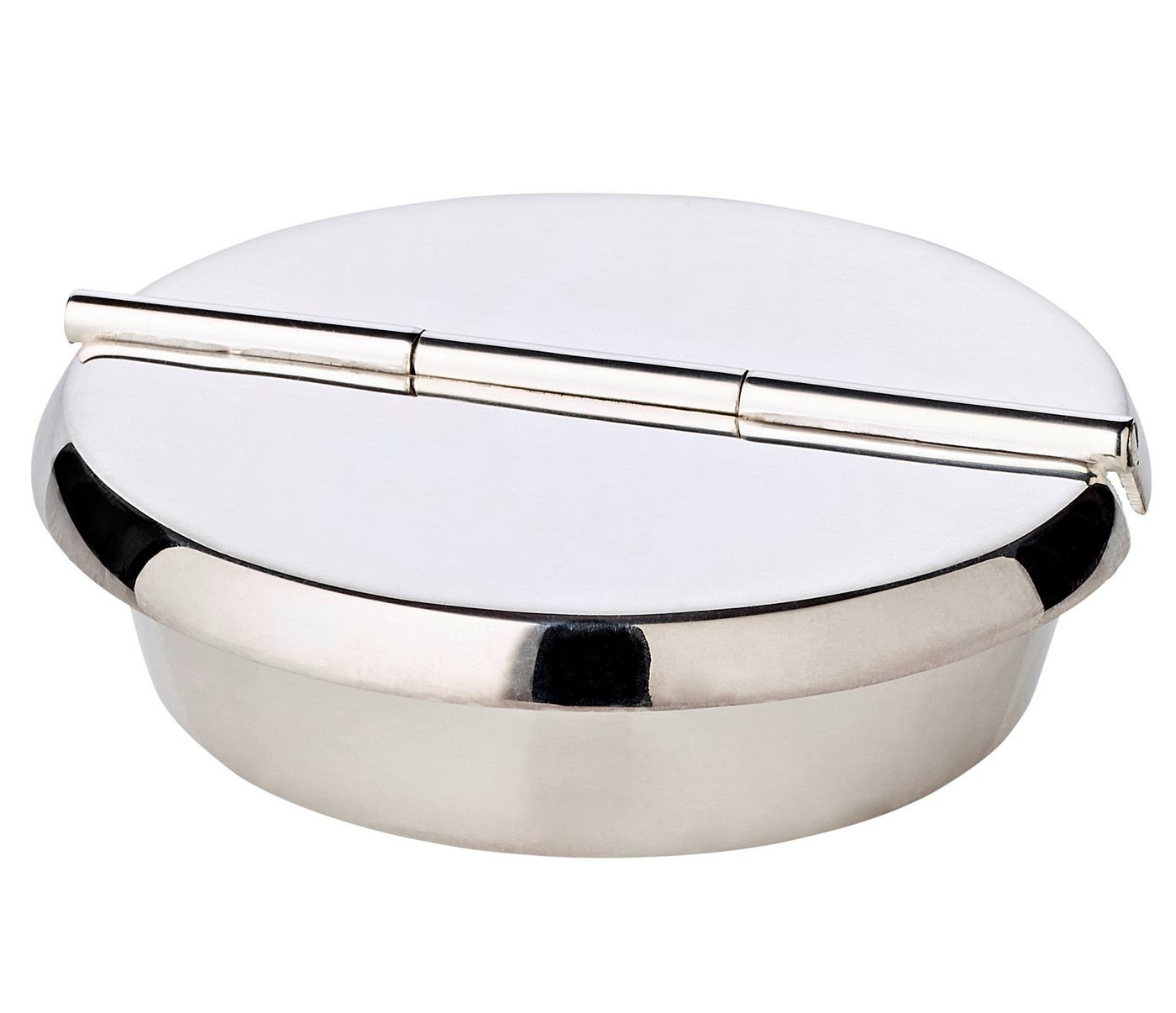 EDZARD Aschenbecher Ashburn, Aschenbecher mit Deckel, Silber-Optik, schwerversilbert, H 2,3 cm EDZARD Aschenbecher Ashburn, Aschenbecher mit Deckel, Silber-Optik, schwerversilbert, H 2,3 cm von EDZARD