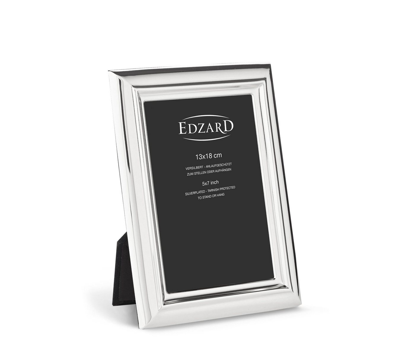EDZARD Bilderrahmen Florenz, versilbert und anlaufgeschützt, für 13x18 cm Bilder - Fotorahmen von EDZARD