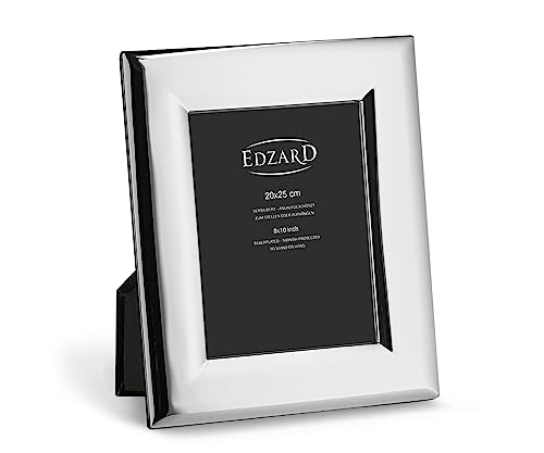 EDZARD Bilderrahmen Positano für Foto 20 x 25 cm, edel versilbert, anlaufgeschützt, Samtrücken, mit 2 Aufhängern, Fotorahmen zum Stellen oder Hängen EDZARD Bilderrahmen Positano für Foto 20 x 25 cm, edel versilbert, anlaufgeschützt, Samtrücken, mit 2 Aufhängern, Fotorahmen zum Stellen oder Hängen von EDZARD