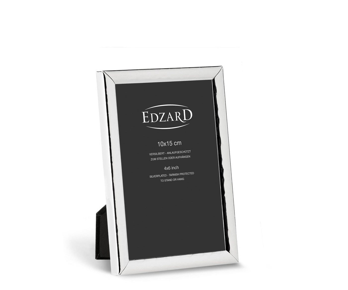 EDZARD Bilderrahmen Riga, versilbert und anlaufgeschützt, für 10x15 cm Bilder – Fotorahmen von EDZARD