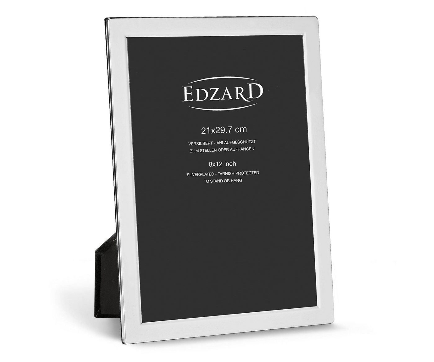 EDZARD Bilderrahmen Salerno, für 20x30 cm Foto (ca. A4) - edel versilberter & anlaufgeschützt von EDZARD