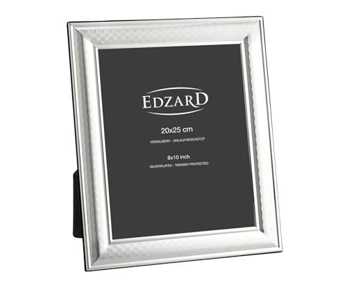 EDZARD Bilderrahmen Urbino für Foto 20x 25 cm, edel versilbert, anlaufgeschützt, mit Samtrücken EDZARD Bilderrahmen Urbino für Foto 20x 25 cm, edel versilbert, anlaufgeschützt, mit Samtrücken von EDZARD