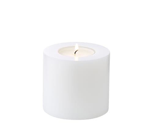 EDZARD Dauerkerze Cornelius, Höhe 9 cm, Durchmesser 10 cm, geeignet für handelsübliche Maxi-Teelichter, hitzebeständig bis 90 Grad - Teelichthalter, Teelichtkerze EDZARD Dauerkerze Cornelius, Höhe 9 cm, Durchmesser 10 cm, geeignet für handelsübliche Maxi-Teelichter, hitzebeständig bis 90 Grad - Teelichthalter, Teelichtkerze von EDZARD