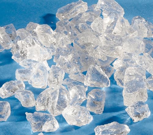 EDZARD Dekogranulat Glassteine (4-10 mm), 1 kg, farblos, transparent, wasserfest, staubfrei - Kunsteis, Deko Crushed Ice von EDZARD