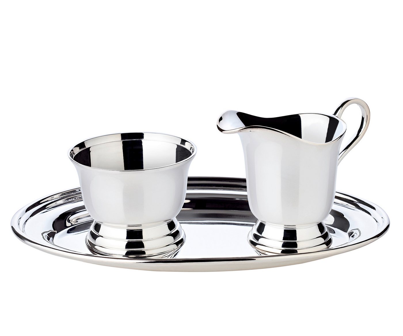 EDZARD Dekotablett Jersey, Schwerversilbert, H 8 cm EDZARD Dekotablett Jersey, Schwerversilbert, H 8 cm von EDZARD