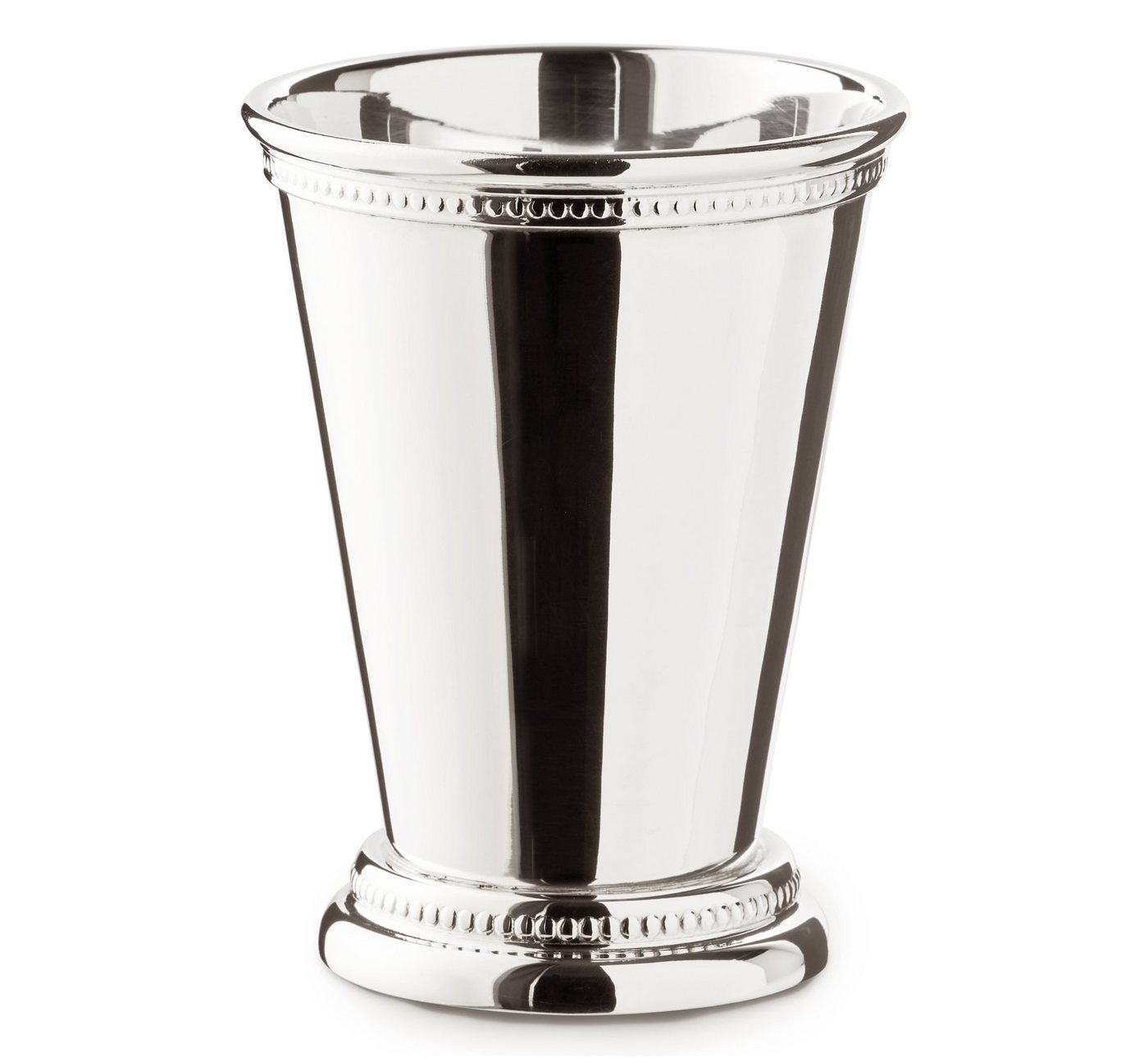 EDZARD Dekovase Perla, Perlenrand, Silber-Optik, schwerversilbert, H 11 cm von EDZARD