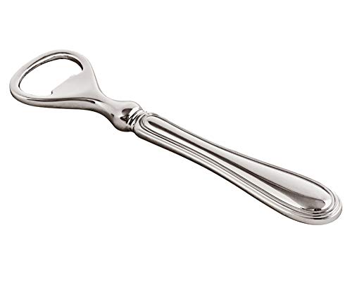 EDZARD Flaschenöffner Faden, edel versilbert, anlaufgeschützt, Länge 15 cm von EDZARD