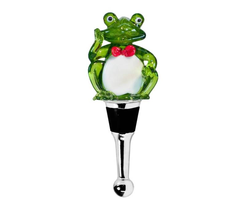 EDZARD Flaschenverschluss Frosch, Frosch-Motiv, Muranoglas-Art, handgefertigt, H 11 cm EDZARD Flaschenverschluss Frosch, Frosch-Motiv, Muranoglas-Art, handgefertigt, H 11 cm von EDZARD