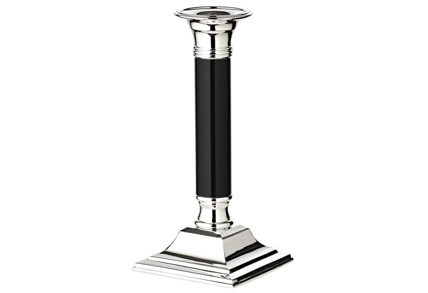 EDZARD Kerzenhalter Lincoln, Silber-Optik, edel versilbert mit Anlaufschutz, H 19 cm von EDZARD