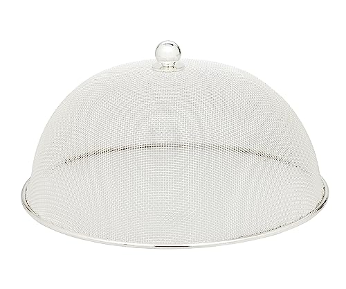 EDZARD Schutzhaube Classic (ø 30 cm, H 16 cm), edel versilbert, anlaufgeschützt, Speiseschirm, Fliegenhaube von EDZARD